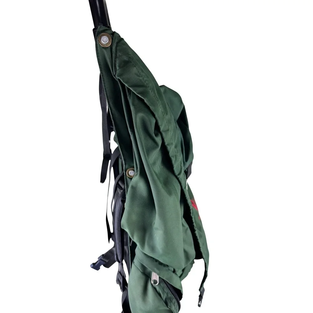 Vintage Trekker Wonderland External Frame Hiking Backpack Green Camping Rucksack